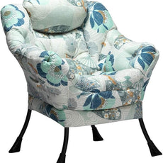 HollyHOME Lazy Chair with Armrest and Side Pocket, Comfy Accent Lounge Chair,Leisure Sofa Armchair for Living Room, Bedroom, Dorm, or Small Spaces, Oversized Reading Sofa Chair,Fan Print