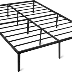Amazon Basics-Metal Bed Frame, Non-Foldable Platform Bed, Easy Assembly, Queen, 60W x 80L in, Black