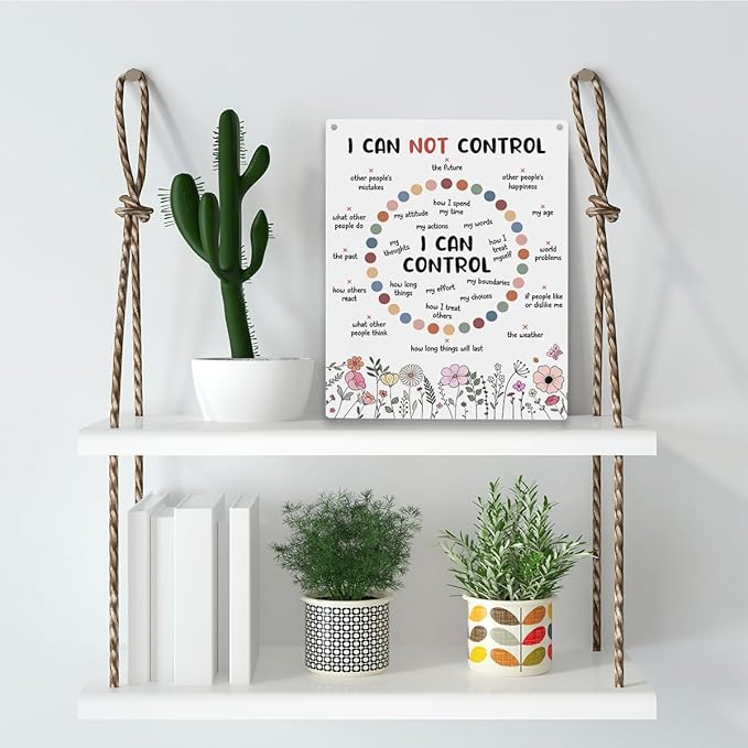 Mental Health Decor, Psychotherapy Sign Counselor Office Decor, Wall Art Wooden Hanging Plaque 10 x 8 Inch, for Office Bedroom Living Room Home Gifts