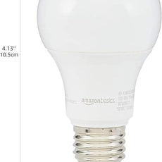 Amazon Basics A19 LED Light Bulbs 60 Watt Equivalent, Warm White (3000K), Energy Efficient 9W, Non-Dimmable, 10,000 Hour Lifetime, 24 Count (Pack of 1)