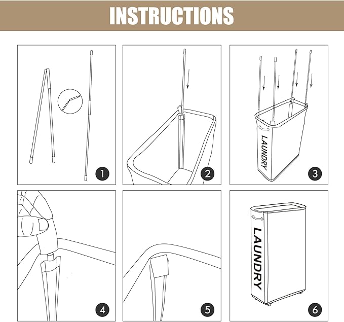 DOKEHOM 29-Inches Enlarged Slim Laundry Basket with Removable Wash Bag on Wheels, Collapsible Rolling Laundry Hamper, Foldable Narrow Corner Clothes Storage Bins (Dark Grey)