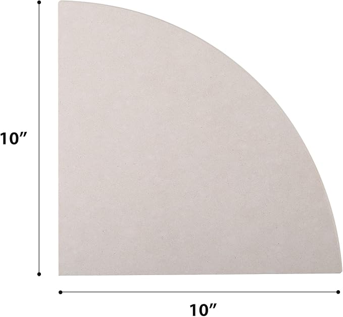 Koville Italian Marble Corner Shower Shelf for Bathroom, 10'' Marble Corner Shelves for Bath, Wall Mounted Stone Shower Caddy, No Drilling Adhesive Shower Shelf - Sahara Sand (2-Layer)