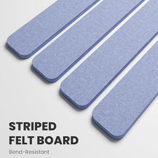 Cork Board Alternative Felt Strip Board 8-Pack 13