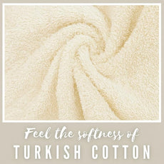 Personalized Towels, Hotel & Spa Quality, Super Soft, Highly Absorbent, Bathroom Sets, 100% Cotton Monogrammed towels 3 Piece Towel Set, Includes 1 Bath Towels, 1 Hand Towels, 1 Washcloths Cream color