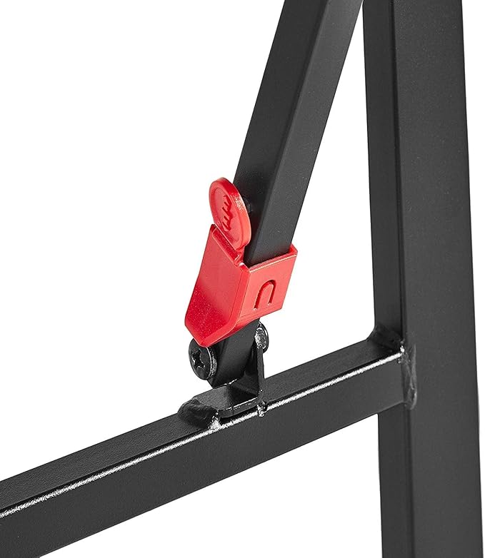 Amazon Basics Bed Frame with Storage, Foldable Metal Platform, Sturdy Steel, No Box Spring Needed, 18 Inches High, Tool-Free Setup, Queen Size, Black