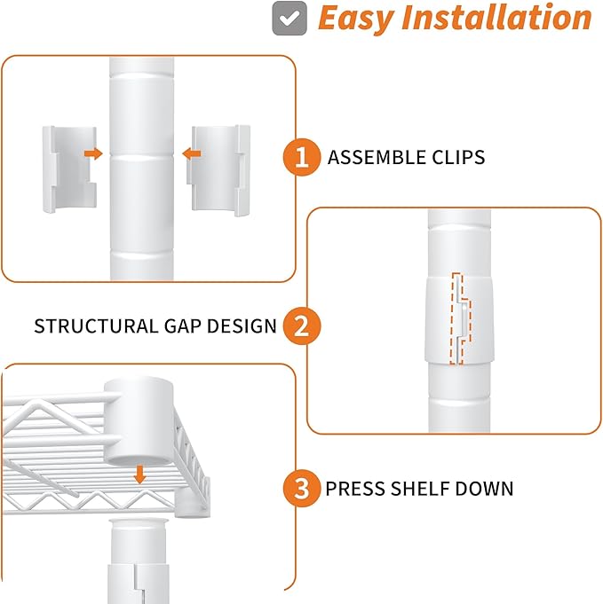 Heavy-Duty Clothing Rack with Adjustable Wire Shelving, Freestanding Closet Organizer for Hanging Clothes, 660 lbs Load Capacity Metal Wardrobe Storage, 17.72" D x 35.43" W x 68.9" H