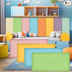 8 Pack Wall Padding for Playroom Peel and Stick Headboard 23.62
