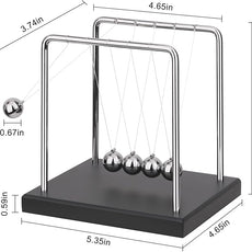 QLKUNLA Newtons Cradle Balance Balls Science Physics Gadget Desktop Decoration Kinetic Motion Toy for Home and Office