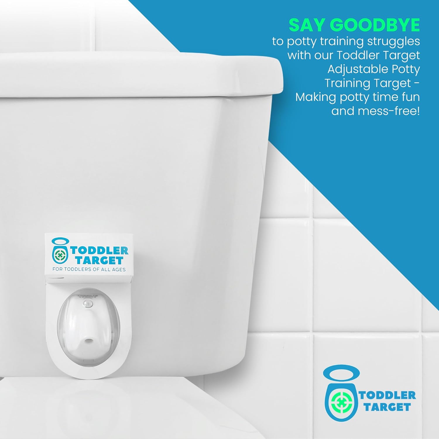 Adjustable Potty Toilet Target with Motion Sensor, Bullseye Illumination, and Nightlight, Precision Training - Ideal for Boys' Potty Training