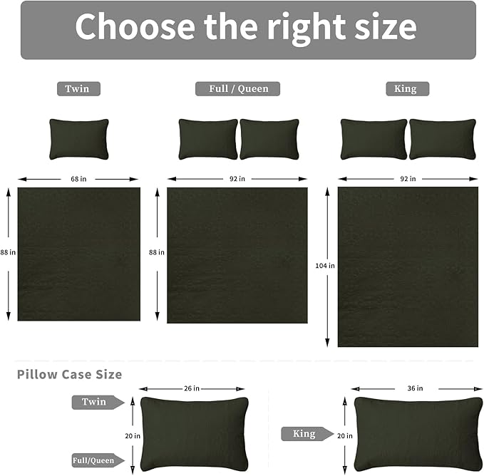 Easy-Going Twin Size Reversible Quilt Set with 1 Quilt and 1 Pillow Sham, Soft Bed Quilt Cover, Water Resistant Lightweight Microfiber Bedspread, Stain Resistant, Damask-Army Green/Beige