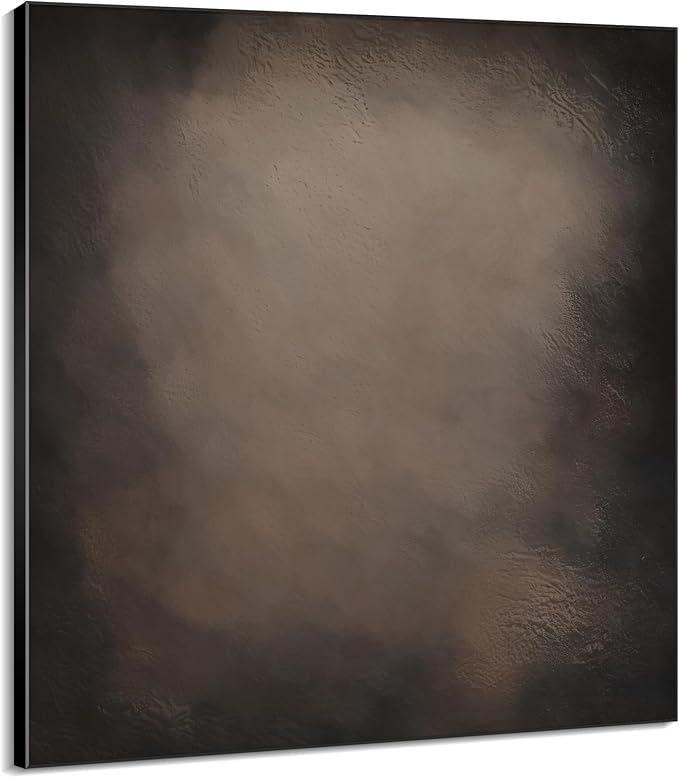 60"x60" XL Framed Wall Art - Dark Rustic Grunge Abstract Industrial (Frame Assembly Required)