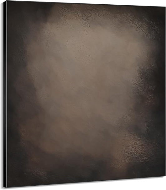 60"x60" XL Framed Wall Art - Dark Rustic Grunge Abstract Industrial (Frame Assembly Required)
