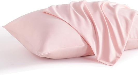 NTBAY Queen Pillow Cases Set, 2 Pack Brushed Microfiber 20x30 Inches, Blush Pink Pillow Cases with Envelope Closure, Soft, Wrinkle, Fade, Stain Resistant