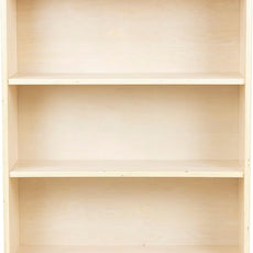 3-Shelf Bookcase, Montessori Bookshelf and Storage Unit in Birch Plywood, Arts & Crafts Supplies Organizer for Toddlers (36