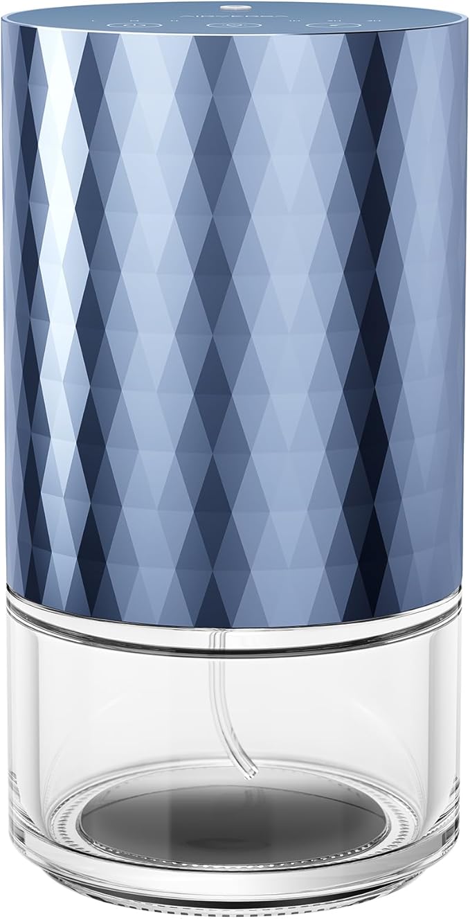 Airversa Essential Oil Diffuser Waterless Aromatherapy Diffusers for Home, Bedroom, Car, Office, Desk, Battery Operated, Small Cordless Diffuser for Pure Scent, 100mL Capacity, AN5(Ice Blue)