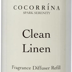 Cocorrína Clean Linen Scented Reed Diffuser Oil with 8 Sticks Fragrance for Bedroom, Bathroom, Oil Diffuser, Home Décor, 6.7 fl oz. (200 ml)