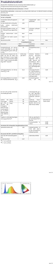 SKYLEO Desk Lamp - LED Desk Light - 5 Color Modes X 11 Brightness Levels - Adjustable Swing Arm - Timmer & Memory Function - 12W Lamp for Desk - Blue