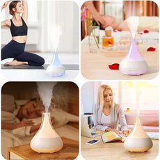 Smart Aromatherapy Diffuser & Humidifier – 350ML, App Controlled, Ultrasonic, Quiet, Multi-Color LED