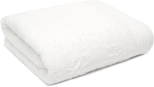100% Cotton Towels 35" X 70" | White Towels Set of 1 Ultra Soft and Highly Absorbent Bath Towel Set Cotton, Gym, Hotel, Spa, Machine Washable