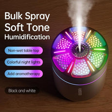 180ml Portable Small Humidifier with Colorful LED Night Light, USB Personal Desktop Humidifier for Car Home Office Travel, Auto Shut-Off, 2 Mist Modes, Super Quiet