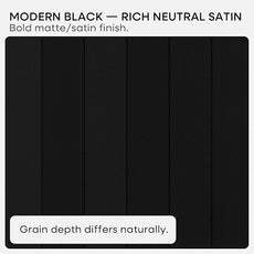 Homeforia Black Floating Shelves 36 inches Long, High End Solid Real Wood 36 inch Floating Shelf for Wall Mounted, Black Wooden 36in Floating Shelves, Heavy Duty Bracket, 36 X 6.5 X 1.75 in, Set of 3