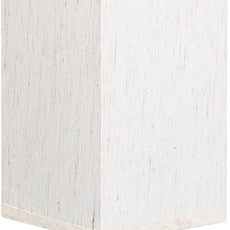 aooshine Wood Grain Table Lamp for Bedroom - Bedside Lamp for Nightstand, Minimalist Night Stand Light Lamp with Square Fabric Shade, Desk Reading Lamps for Kids Room Living Room Office Dorm