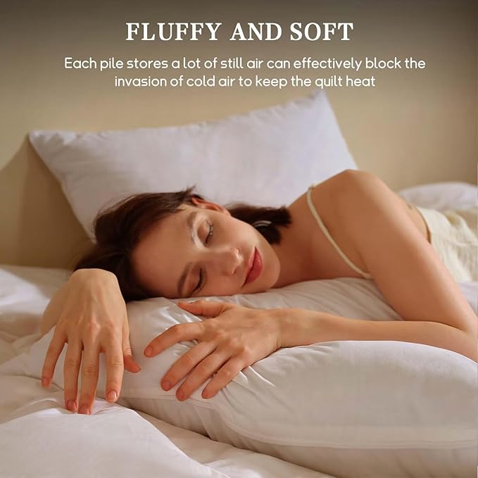 BHZ King Size Pillows Feather Down Set of 2 Hotel My King Pillows Bed Goose Pillow Luxury 2 Pack Pillow for Sleeping Side Sleepers Soft Support Gifts