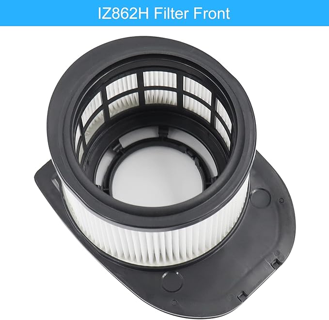 6 Pack Filter Replacement for Shark IZ862H Stratos Cordless Vacuum, Compatible with Shark IZ862H Upright Vacuum Include 2 Foam Filter + 2 Felt Filters Kit, White