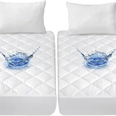 Split California King Mattress Protector Pad for Adjustable Beds, Absorbent Quilted Mattress Pad Topper Cover, Fitted Mattress Protector, Down Alternative Filling Mattress Cover Waterproof