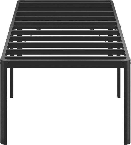 25 Inch High Twin XL Bed Frames with Rounded Corner Legs, Heavy Duty Metal Twin XL Platform Bed Frame with Steel Slats Support, No Box Spring Needed, Noise Free, Easy Assembly