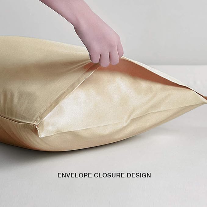 FLXXIE Body Pillow Cover - Super Soft Microfiber 20x54 Body Pillow Case - Envelope Closure, Wrinkle, Stain Resistant Light Taupe Body Pillowcase, 20x54, Light Taupe