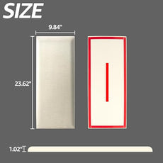 Art3d Peel and Stick Headboard for Full in Velvet Stone, Pack of 6 Panels Sized 9.84