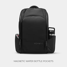 NOMATIC 20L Travel Pack - Water Resistant Laptop Bag - TSA-Ready Expandable Backpack (Black)