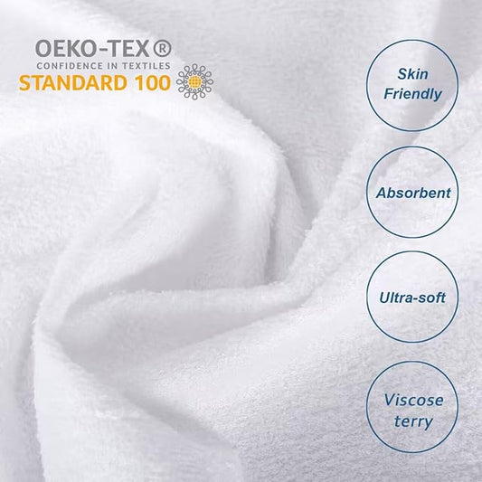 Twin XL Mattress Protector Cover Cooling,Extra Long Twin Waterproof Viscose Terry Mattress Protector for College Dorm Room Essentials,Soft and Noiseless,Deep Pocket Fits Up to 14 Inch Mattress