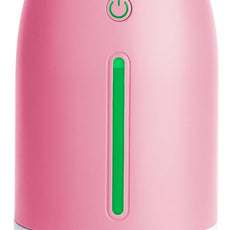 Aqua Glo Personal, Portable Humidifiers for Bedroom – Ultrasonic Cool Mist Humidifier with Built In Rechargeable Battery. Air Humidifier for Baby, Plants, Home, Office, Travel. Rose Quartz