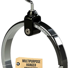 Multipurpose Closet Hangers- Tie and Belt Hanger for Closet- Great Space Saving Belt Organizer for Wardrobe - Ideal for Storing Belts, Ties, Scarfs, Baseball Hats, Purses & More- 1 Pack