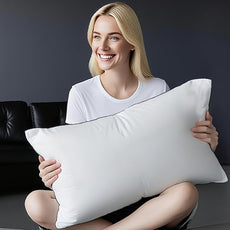 Canadian Goose Down Pillows Standard Size 80% Goose Down and 20% Goose Feathers,1440+ Fill Power White Down Pillow with 800 Thread Count Cotton Shell,Ultra Comfort Bed Pillows(White 20