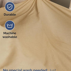 Extra Deep Pocket Cal King Sheets - 4 Piece Breathable & Cooling Bed Sheets - Hotel Luxury Bed Sheet Set - Soft, Wrinkle Free & Comfy - Easily Fits Extra Deep Mattresses - Heathered Tan Sheets Set