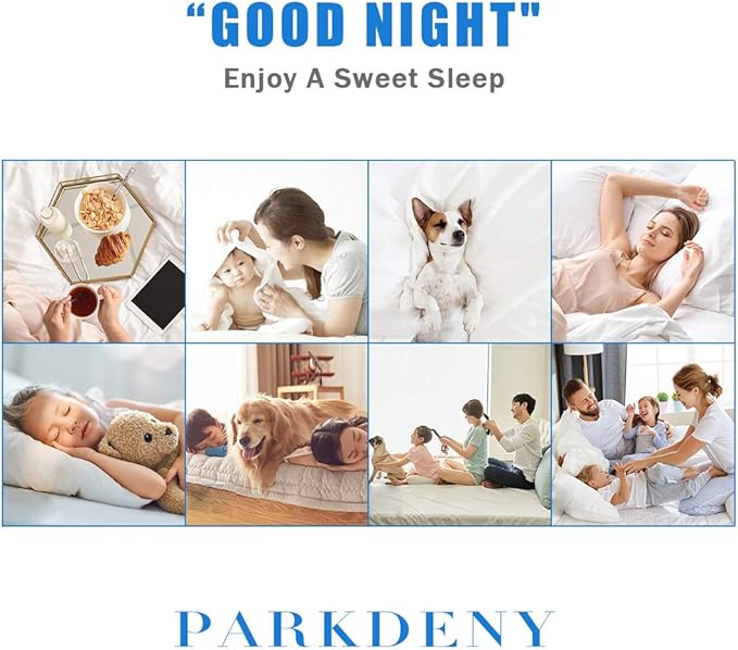 California King Size Quilted Fitted Waterproof Mattress Pad, Premium Hollow Material Filling Mattress Protector, Breathable, Quiet, Cooling, Machine-Washable Mattress Cover with 21” Deep Pocket