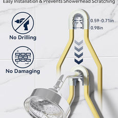 YASONIC Shower Caddy Hanging, Never Rust Shower Organizer Hanging, Aluminum Shower Racks for Inside Shower with Hooks for Razor, Bathroom Organizers and Storage with Soap Holder, Gold