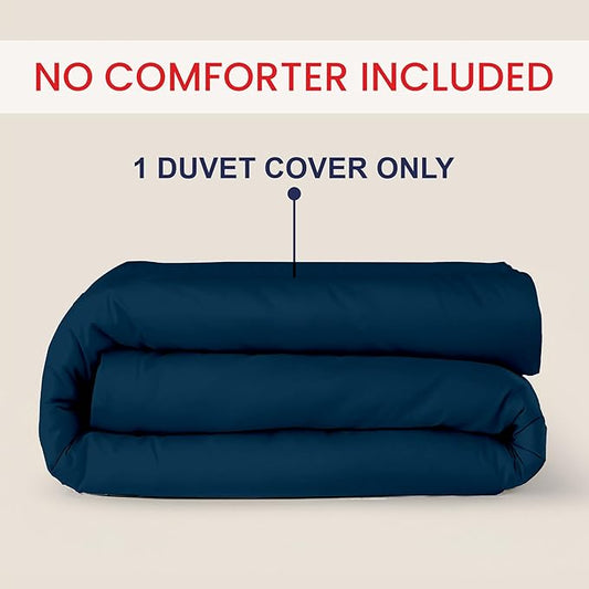 Kotton Culture 1 Pc Duvet Cover Queen Size/Full Size-100% Egyptian Cotton Sateen 600 Thread Count Ultra Soft Premium Durable Comforter Cover Zipper Closure & Corner Ties- (Green Teal, 90" X 90")