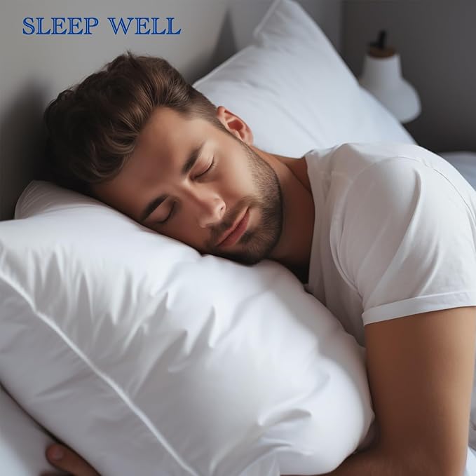 Body Pillow Cover, Precoco 100% Cotton Body Pillow Pillowcase-Premium White Pillow Case with Double Zipper Fitted, Breathable & Ultra Soft/600 Thread Count Covers for Easy Care, 20x54, 1 Pack