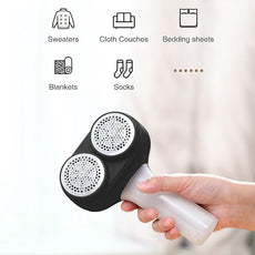 VASSON Fabric Shaver, Electric Lint Remover, Rechargeable Lint Shaver, Sweater Shavers to Remove Pilling, Large Fuzz Remover for Clothes Couch Furniture (Black)