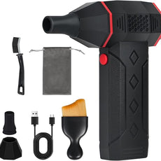 Pro Four-Speed mini Fan, 130,000 RPM high-Power air Blower, for Cleaning Electronics and Keyboards, Suitable for Computers, Keyboards, Cars, Home use, Outdoor Inflation, Snow and Leaf Removal