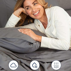 Extra Deep Pocket Twin Sheets - 3 Piece Breathable & Cooling Bed Sheets - Hotel Luxury Bed Sheet Set - Soft, Wrinkle Free & Comfy - Easily Fits Extra Deep Mattresses - Deep Pocket Dark Grey Sheets Set