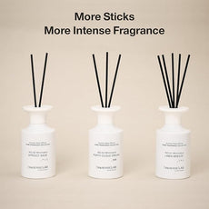 M&SENSE Reed Diffuser Set, 10.14 fl oz Large Reed Diffuser, Vanilla Sandalwood Scented with Natural Essential Oils, Long Lasting with 7 Sticks, Non-Toxic Home Fragrance Reed Diffuser for Bedroom