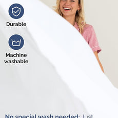 Extra Deep Pocket Queen Sheet Set - 4 Piece Breathable & Cooling Bed Sheets - Hotel Luxury Sheet Set - Ultra Soft, Wrinkle Free & Comfy - Easily Fits Extra Deep Mattresses - Deep Pocket White Sheets