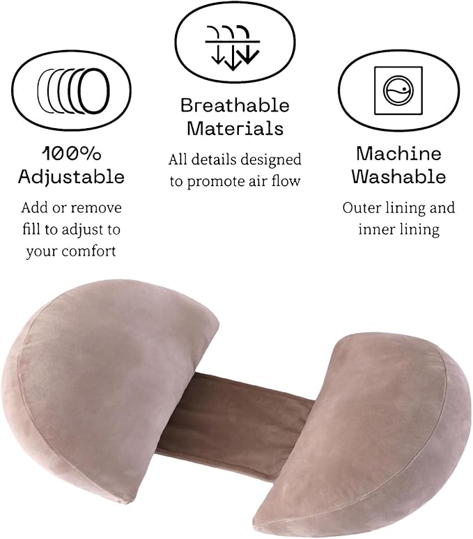 BATTOP Pregnancy Pillow Wedge for Belly Support,Portable Pregnancy Pillows for Sleeping,Support Legs,Back,Knees,Adjustable Maternity Wedge Pillow with Removable Cover,Travel Pregnancy Pillow