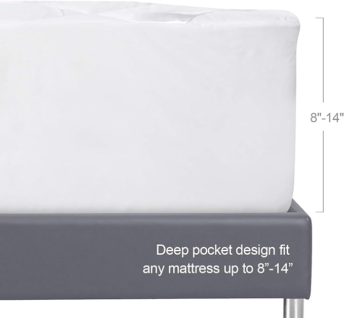 RV King Mattress Topper Pad Protector Waterproof, Absorbent and Quilted Mattress Protector for RV Mattress King 72x80, RV King Fitted Matress Cover