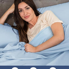 Extra Deep Pocket Twin Sheets - 3 Piece Breathable & Cooling Bed Sheets - Hotel Luxury Bed Sheet Set - Soft, Wrinkle Free & Comfy - Easily Fits Extra Deep Mattresses - Deep Pocket Light Blue Sheets